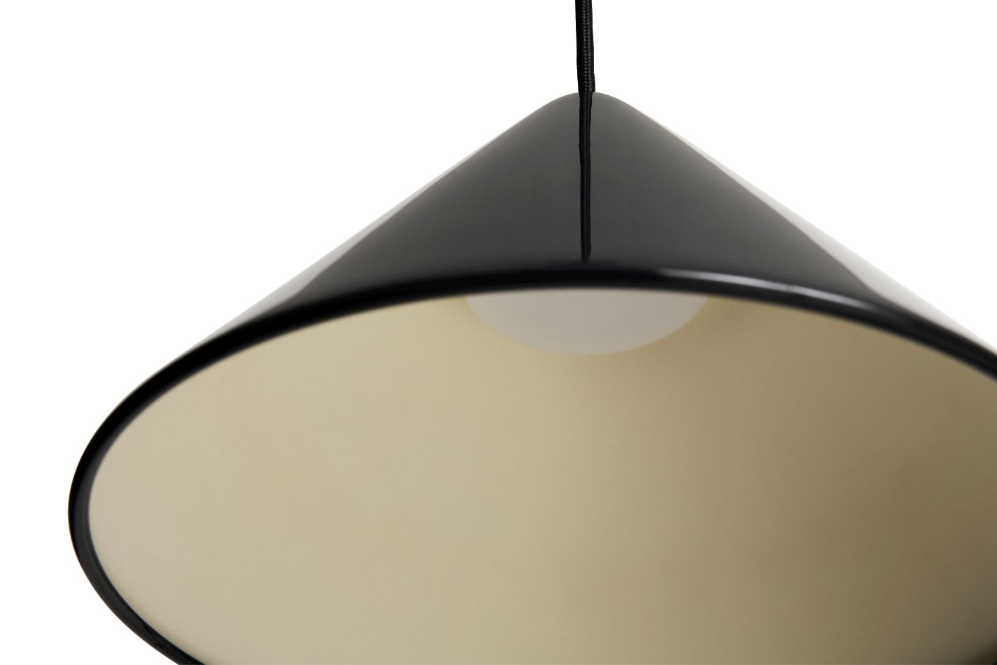 Compass Pendant 260 Pendelleuchte Aluminium Soft black Hay