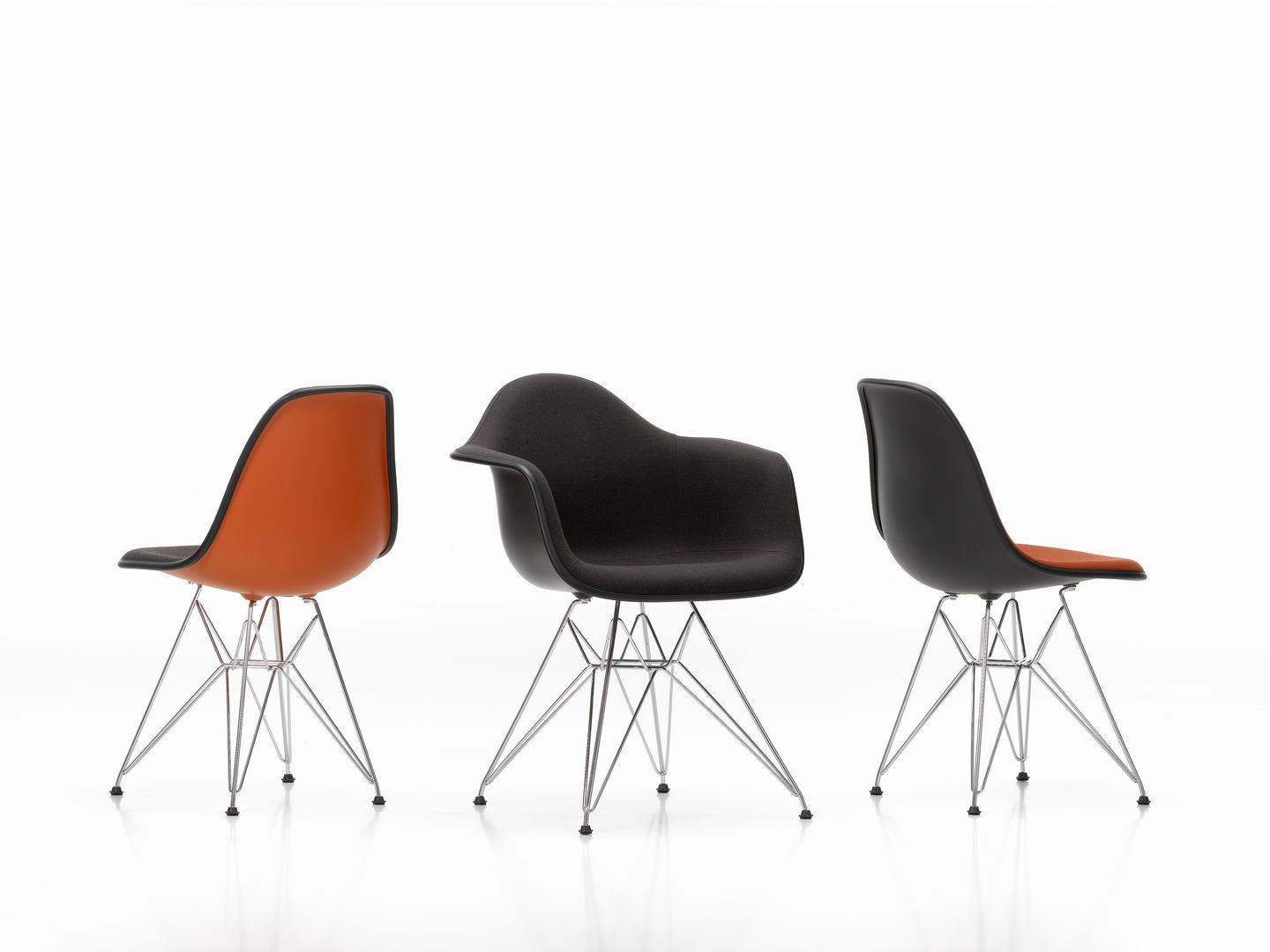 Eames Plastic Arm Chair DAR Stuhl Vollgepolstert Vitra