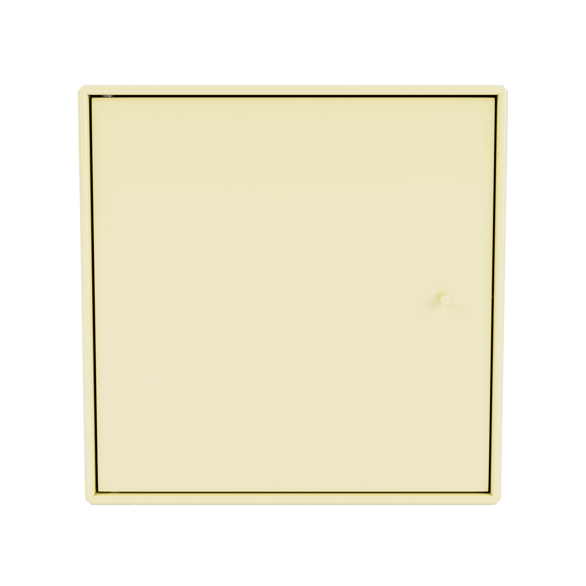 Mini Modul in Kamille Montana Farbe mit Tür. Schrank für modulare Möbel und Aufbewahrung.