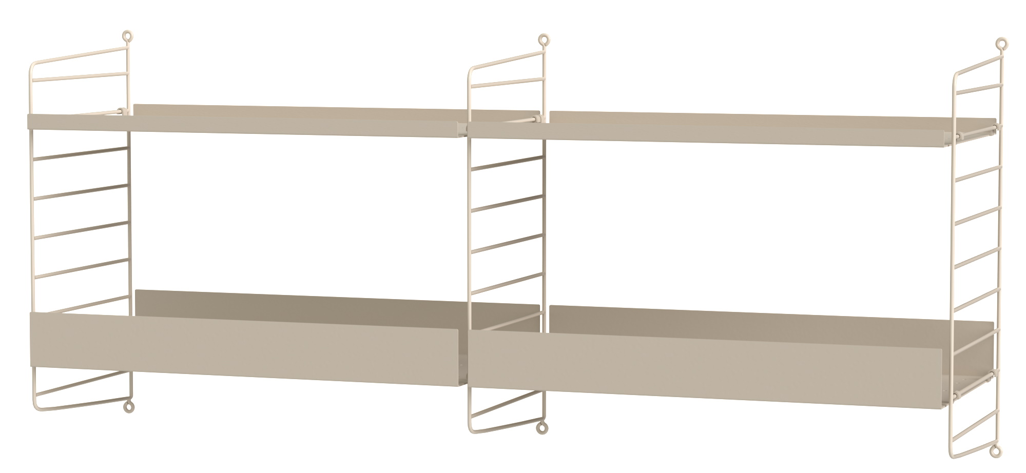 String Küche Wand Regalsystem B String Furniture Beige - Beige