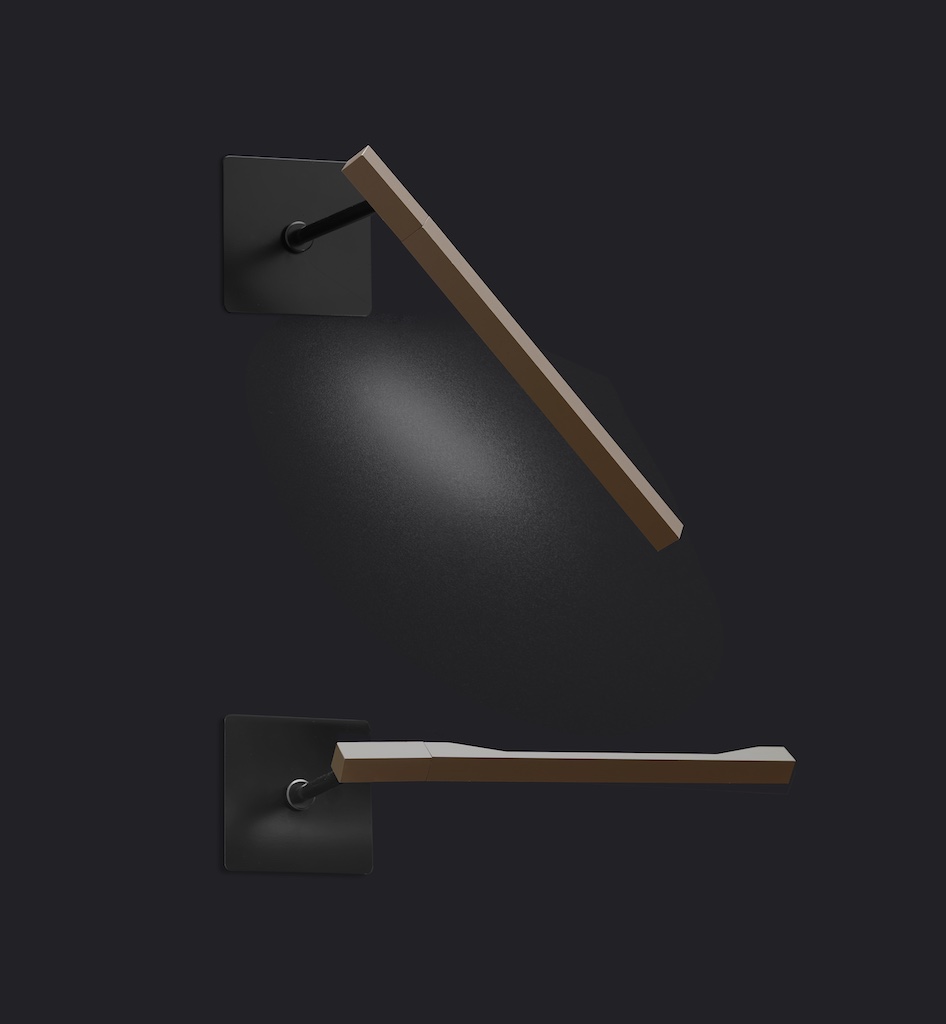 Ilo Wand- Deckenleuchte Satin Bronze Oluce