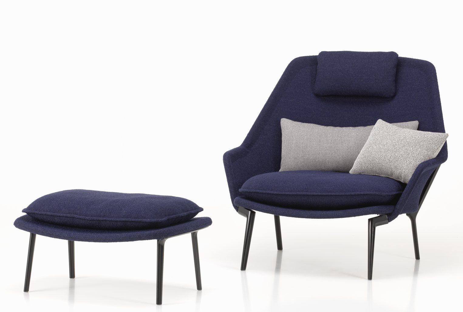 Slow Chair & Ottoman Sessel Stoff Vitra 