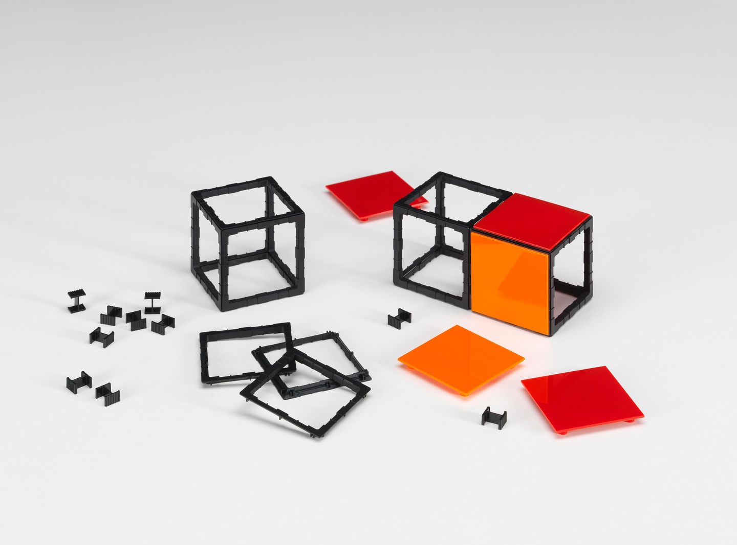 Panton Cubes Cat Chrom Skulptur / Tierfigur Vitra