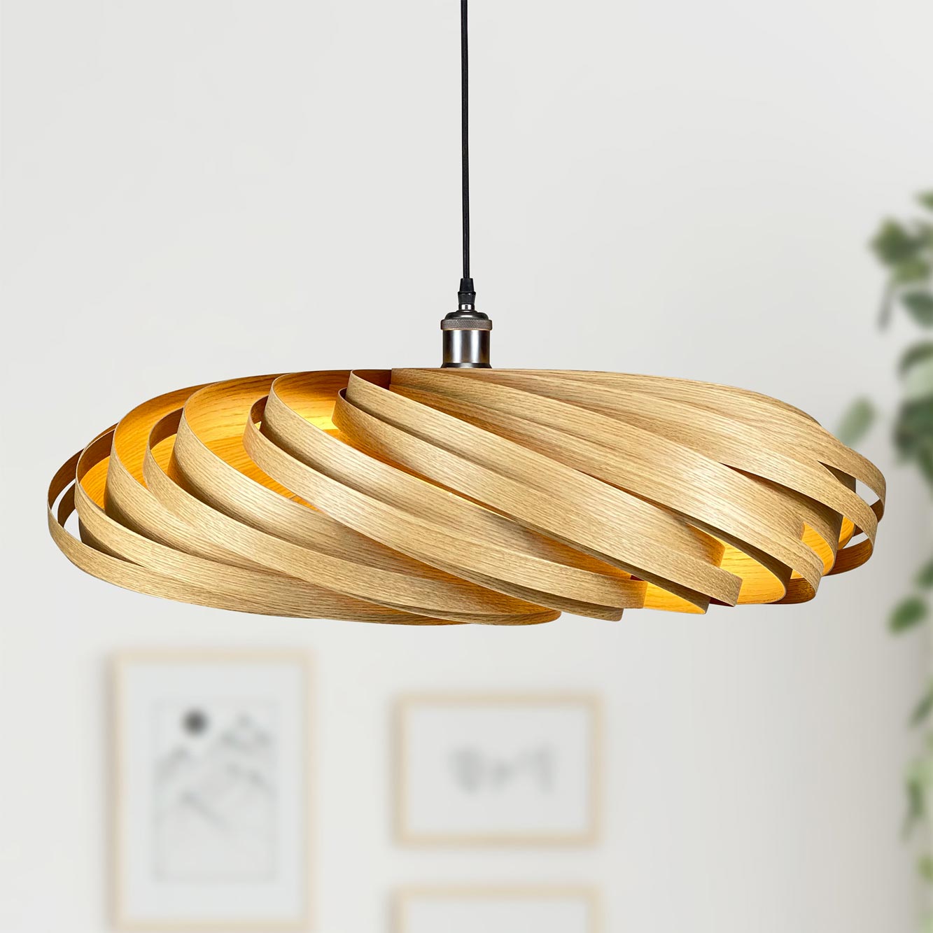 Veneria Hängeleuchte Ø70 cm Eiche Gofurnit