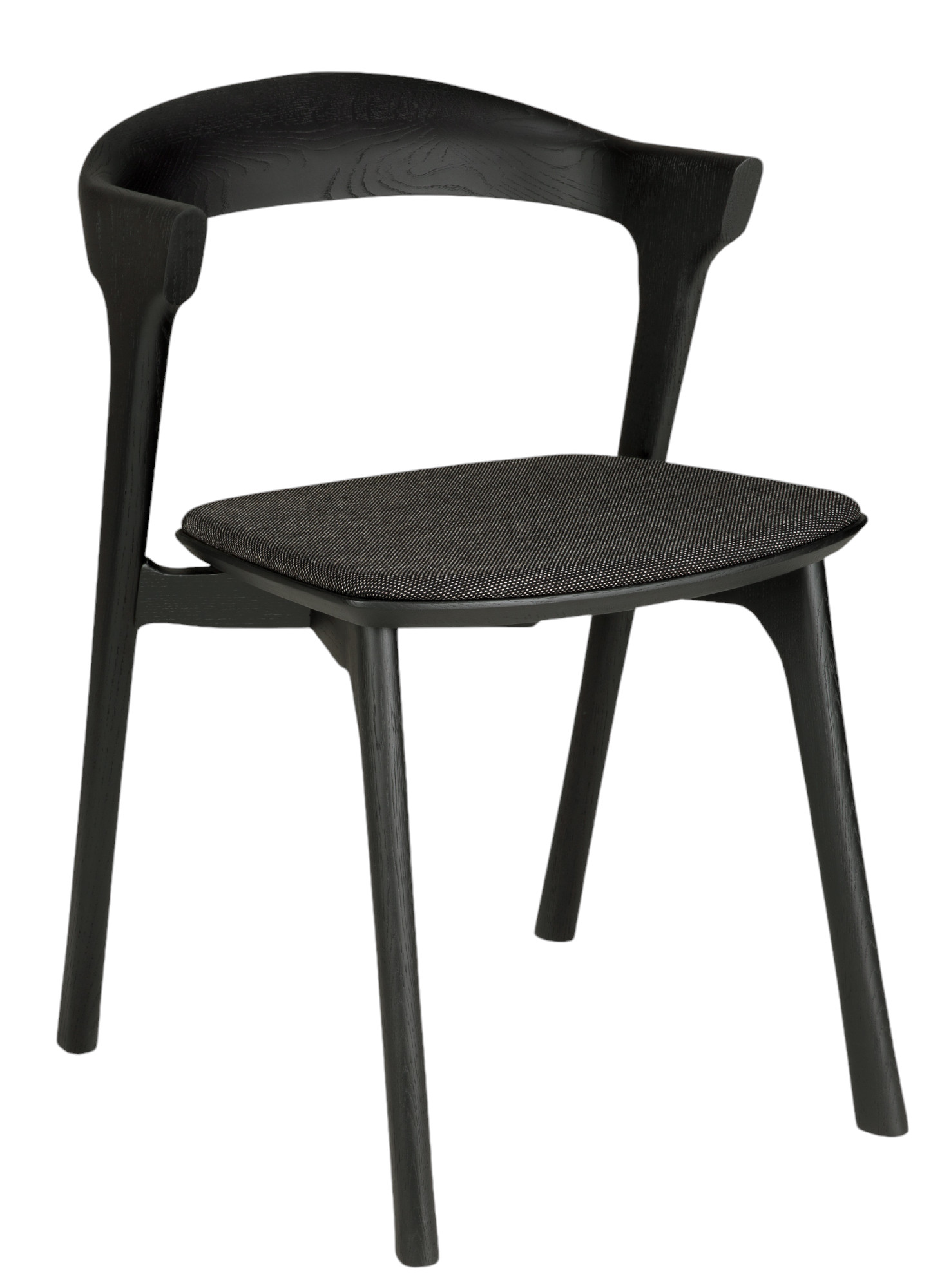 Bok Stuhl Eiche braun / Stoff Schwarz Ethnicraft