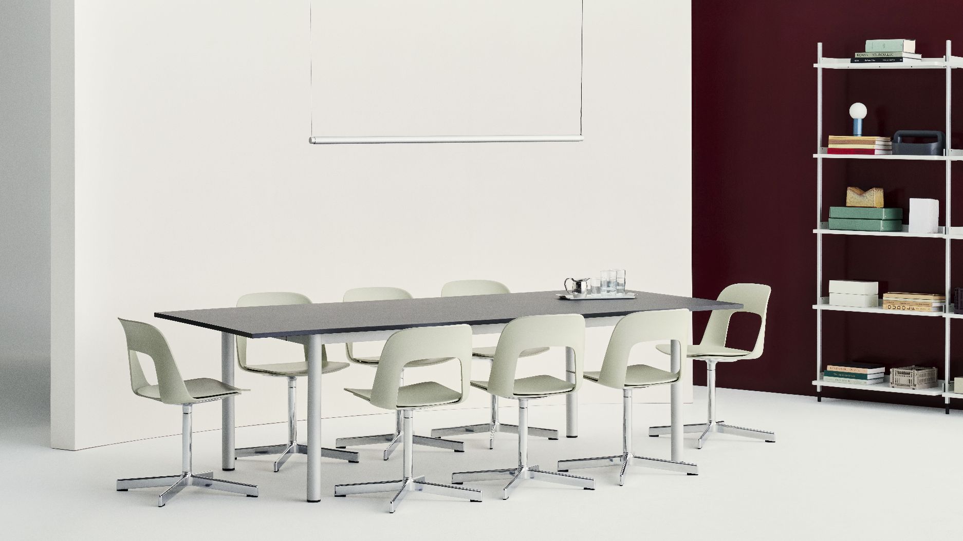 Layout Side Chair 131 4-Stern Drehfuß Stuhl Hay