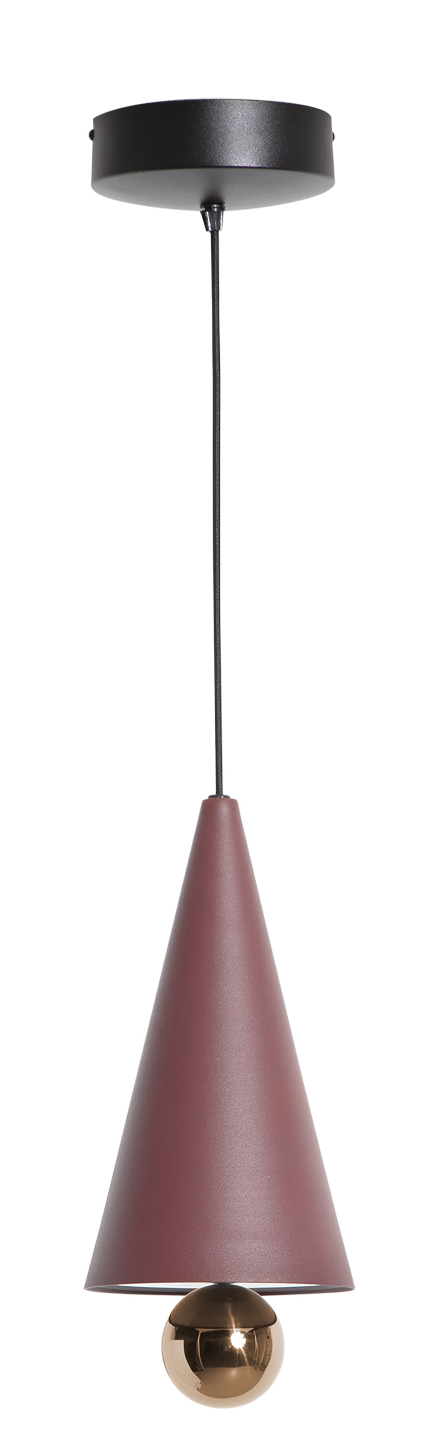 Cherry Pendant light Pendelleuchte S Petite Friture Braunrot