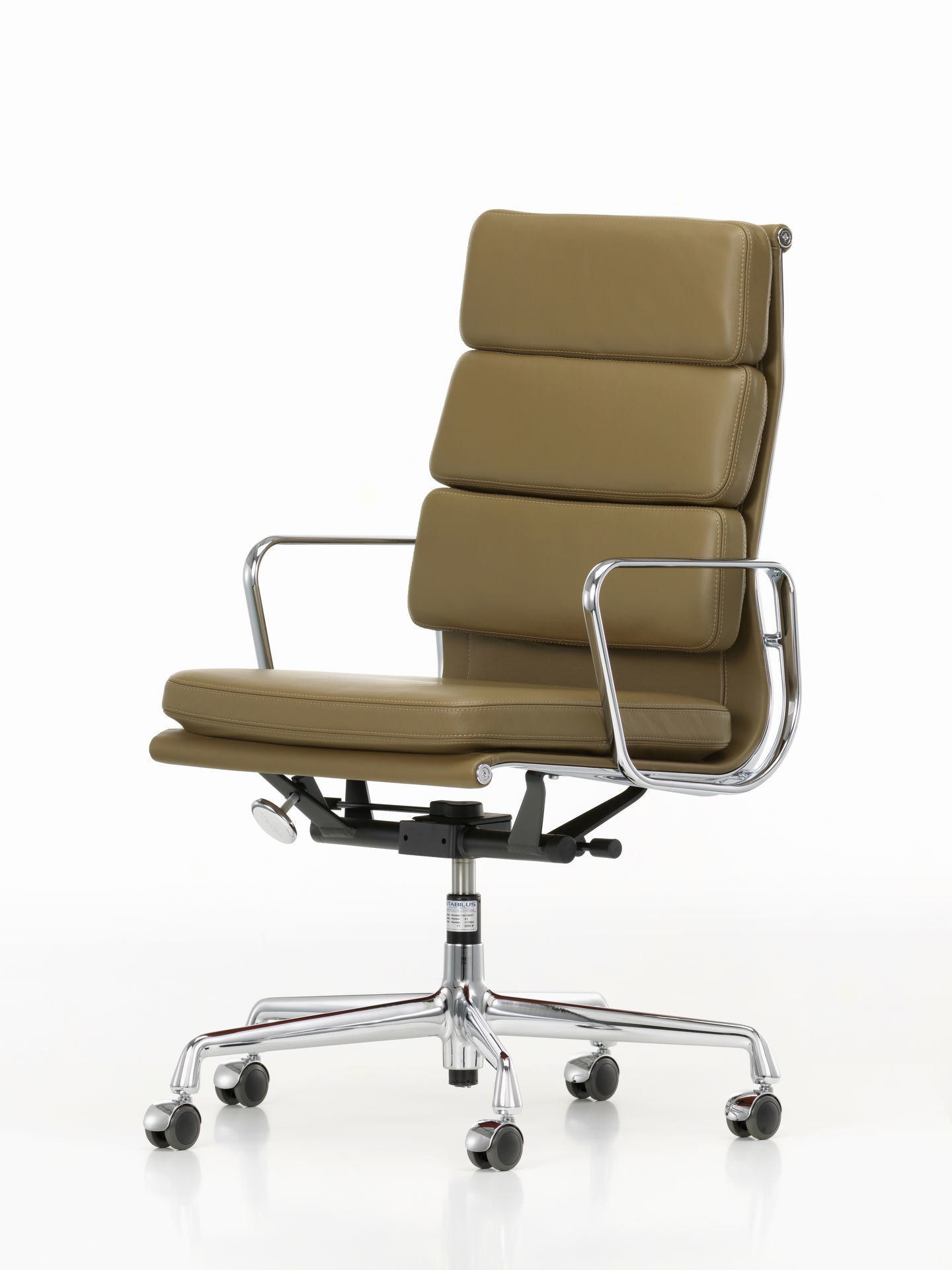 Soft Pad Chair EA219 / EA 219 Sessel Leder Premium Schwarz Vitra