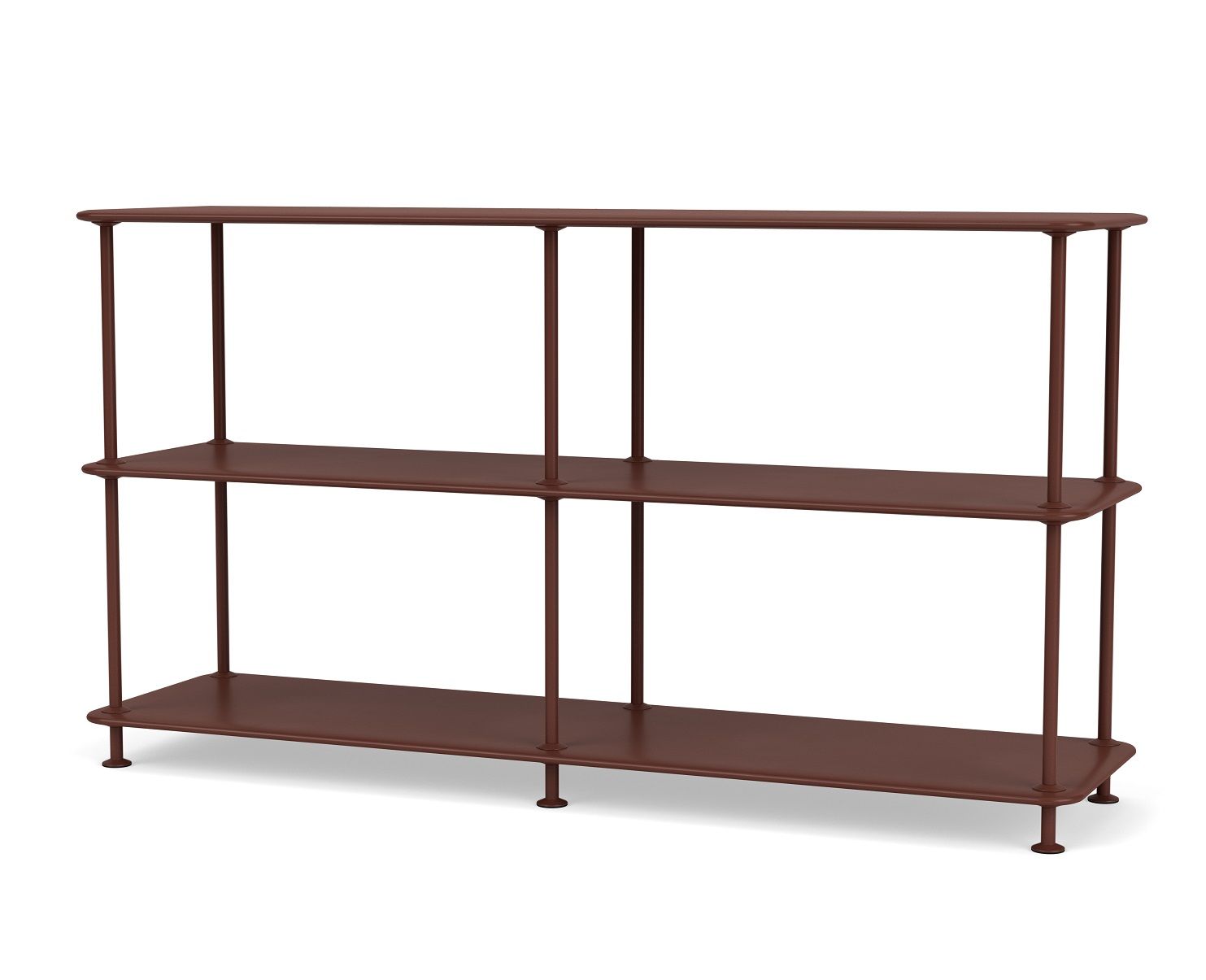 Montana Free Regal B 138,4 x H 75,8 cm QUICK SHIP Montana Free Regal in braun mit drei Regalböden, modernes Design.