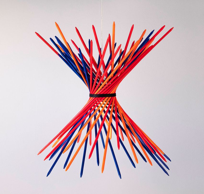 Pic-A-Stic Pendelleuchte Blau-leuchtrot-leuchtorange Ingo Maurer