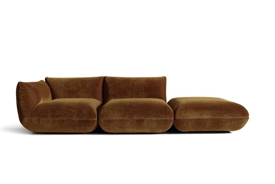 Jalis21 Sofa Stoff Cord Bernstein Cor
