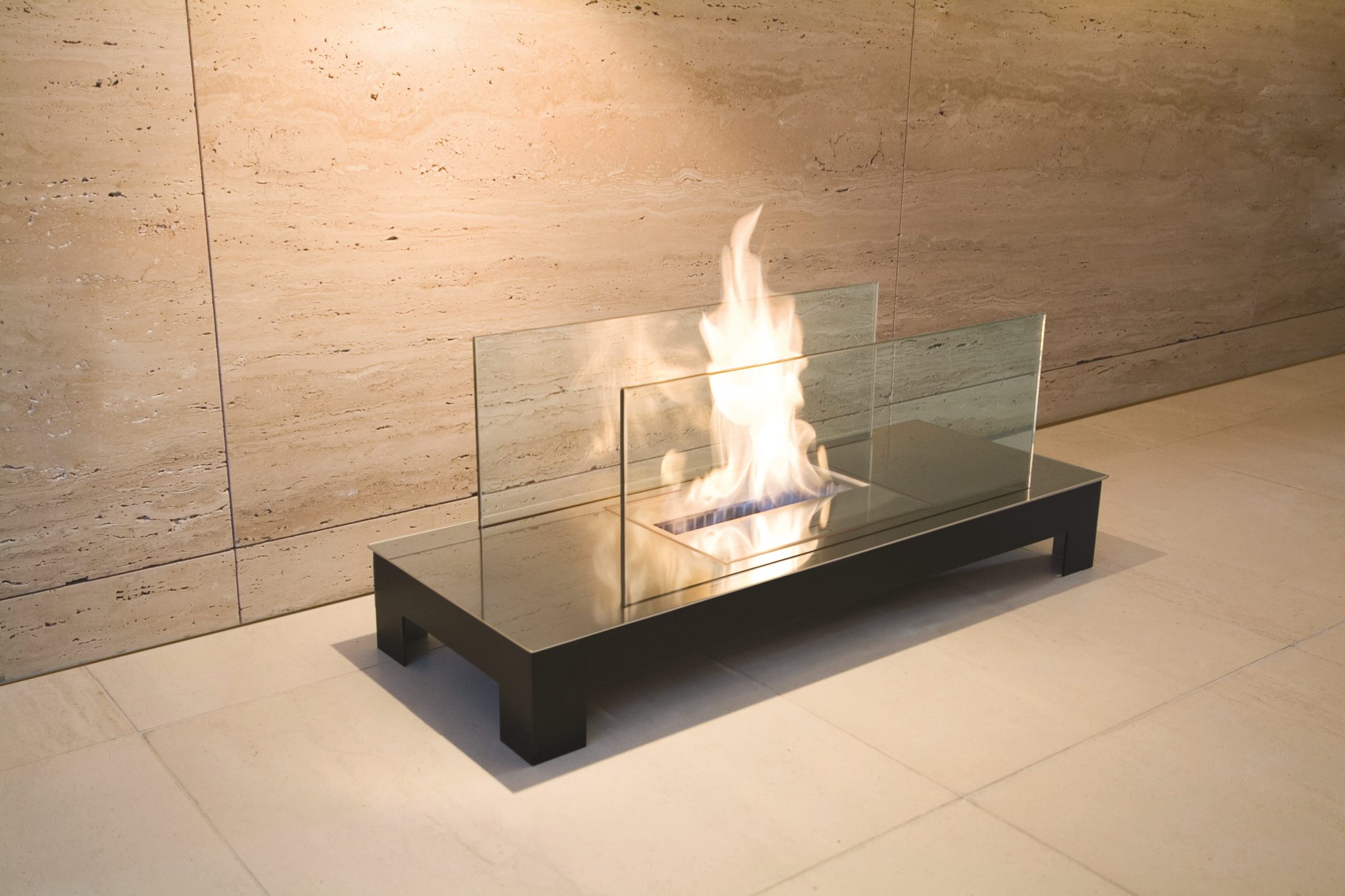 Floor Flame Ethanol Kamin Radius