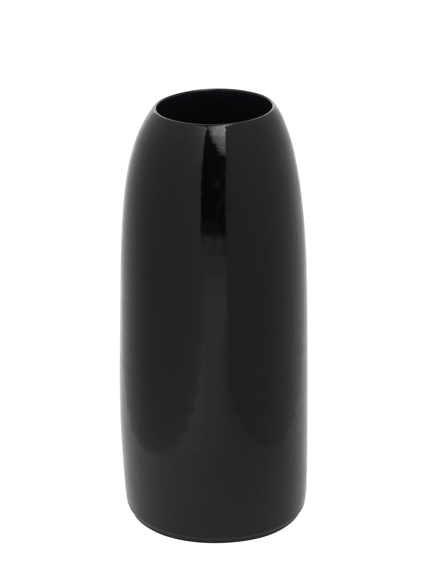 Schönbuch Carla Vase in Anthrazit: Moderne, zylindrische Blumenvase aus Keramik für stilvolle Dekoration.