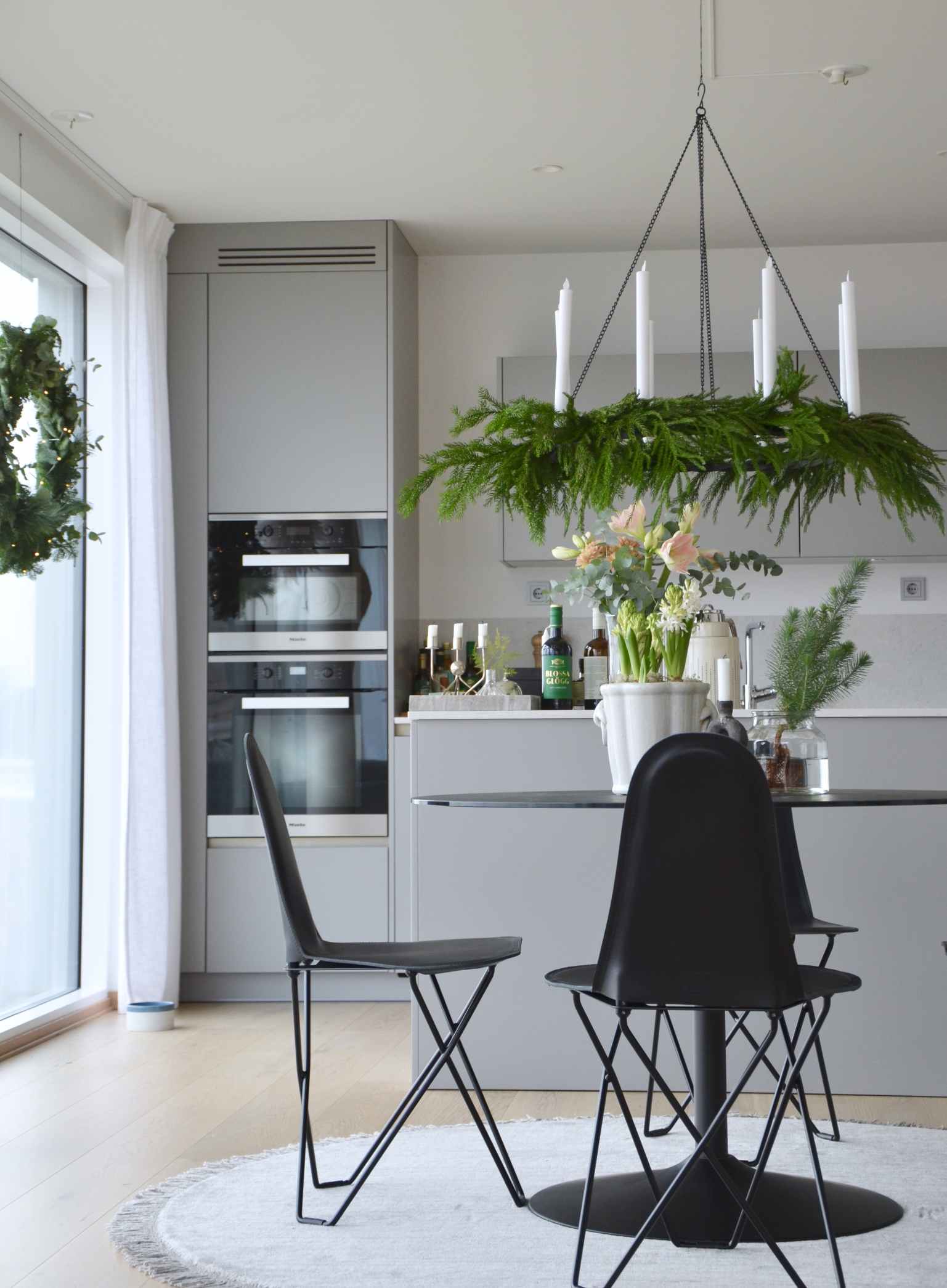 Cactus Stuhl mit Leder bezogen Cuero