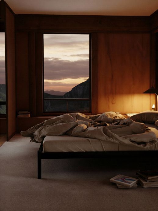 Pure Bett Stahl pulverbeschichtet 120 x 200 cm Hans Hansen