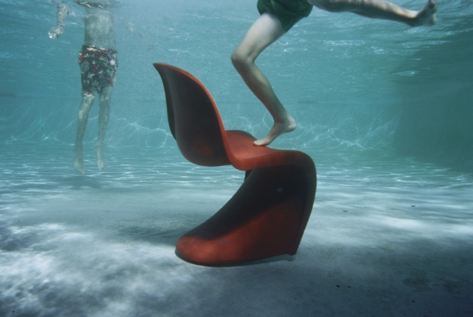 Panton Chair Kunststoff Stuhl Vitra NEUE HÖHE