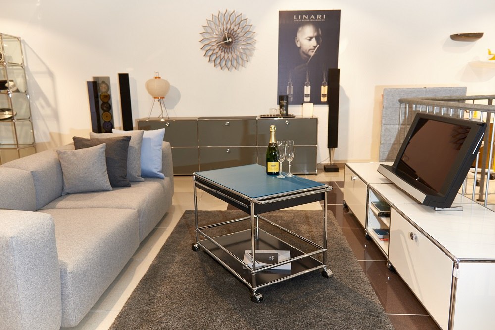 Lederauflage für USM Servierwagen 75x50 cm Leather on Top