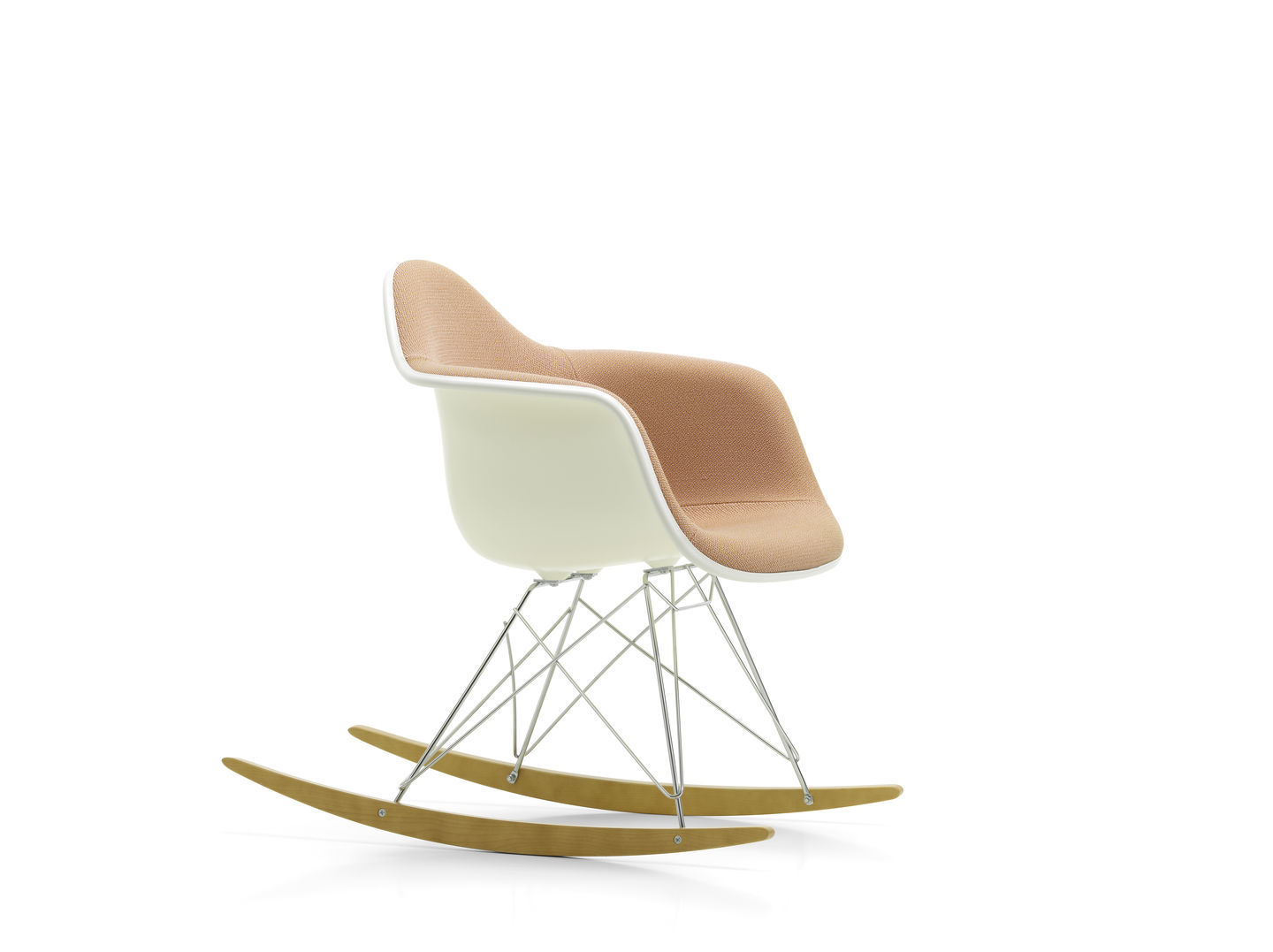 Eames Plastic Armchair RAR Schaukelstuhl Vollgepolstert Vitra