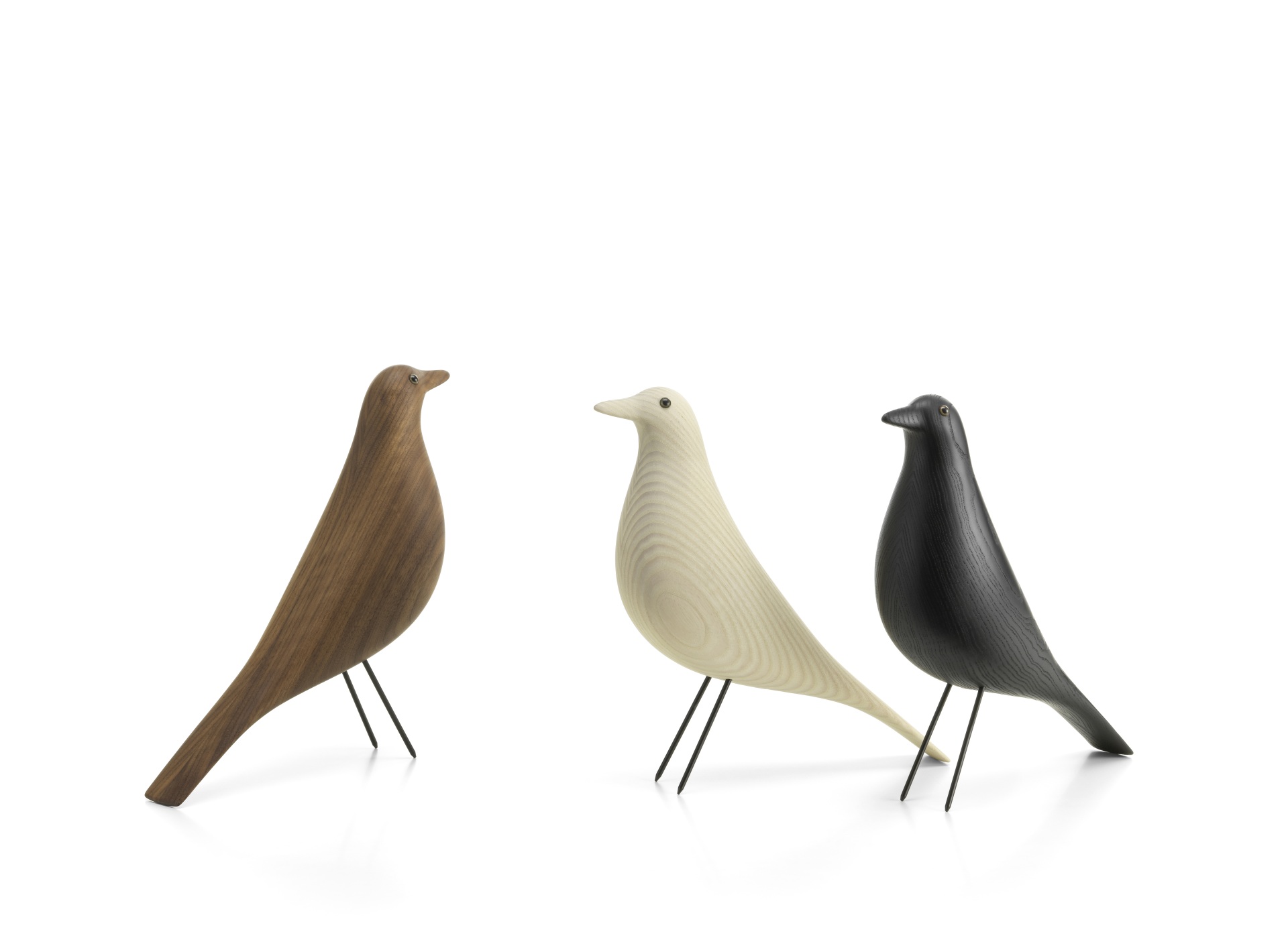 Eames House Bird Skulptur Esche weiß geölt Vitra Neue Version