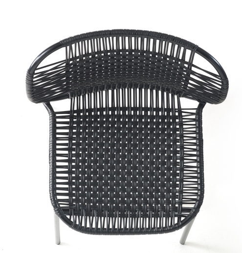 Cielo Stacking Chair Stapelbarer Stuhl Outdoor ames Schwarz - Schwarz