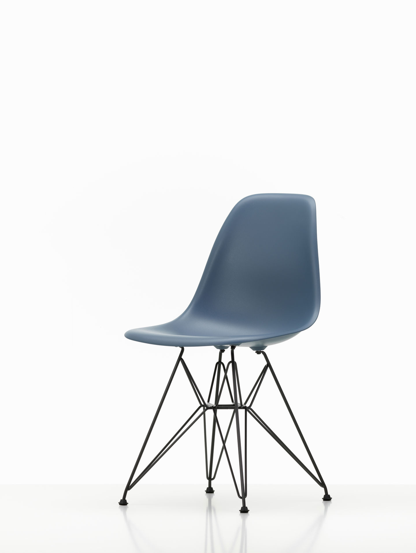 Eames Plastic Side Chair DSR Stuhl Vitra Schwarz-Hellgrau