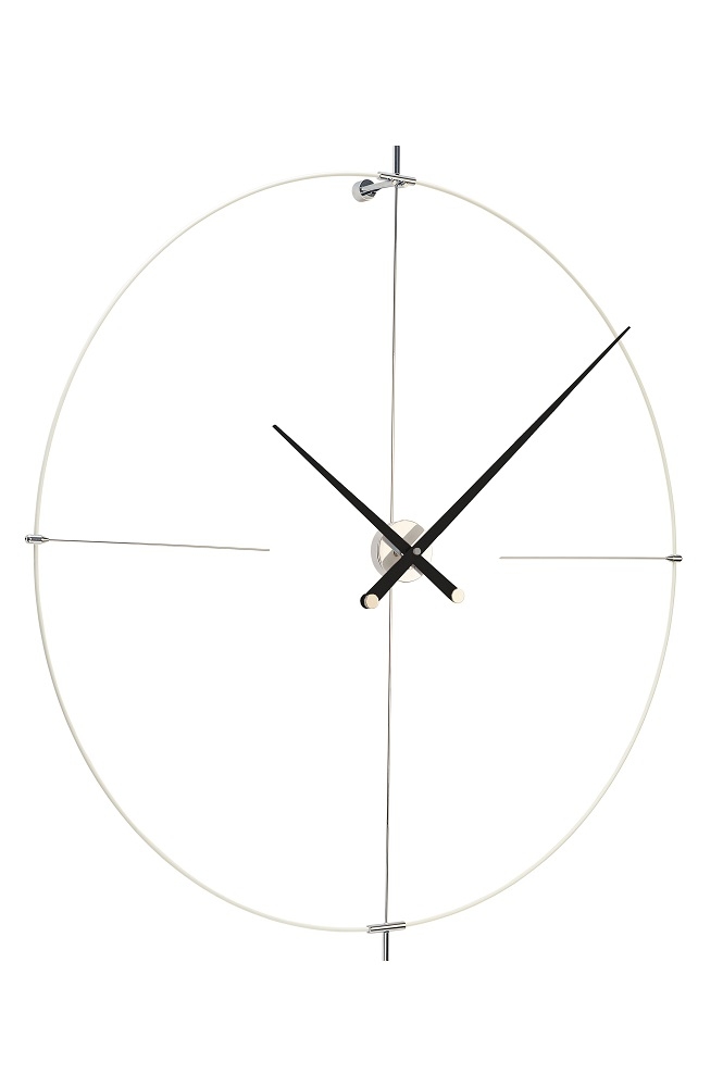 Bilbao N/ L Clock Wanduhr nomon Weiß-Schwarz