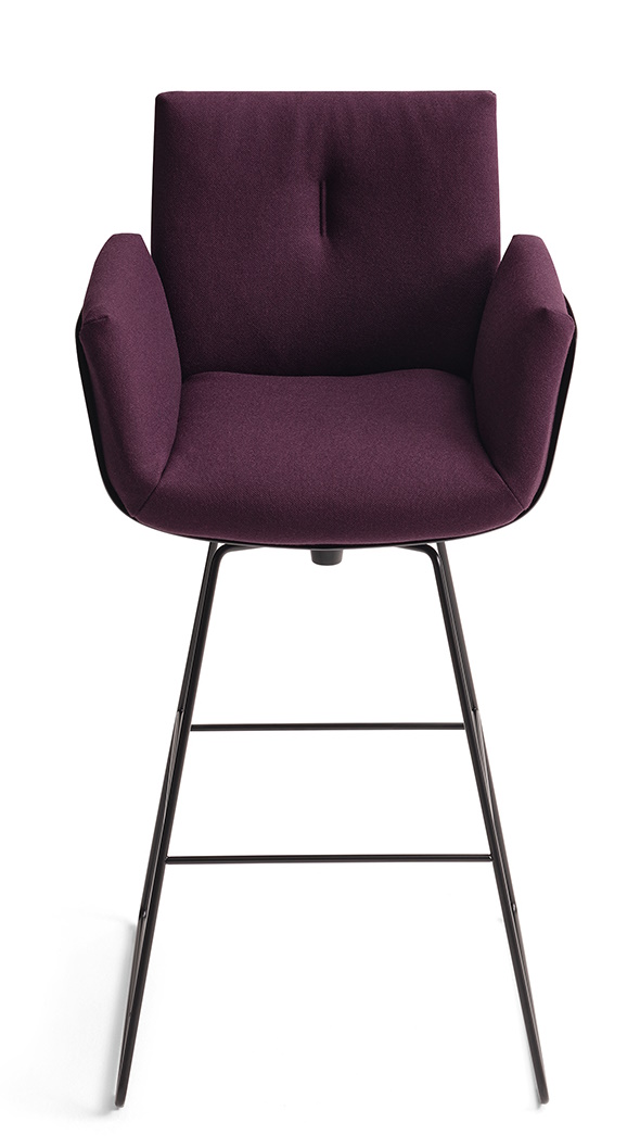 Alvo Barstuhl Drehbar mit Drahtgestell H 122 cm Cor