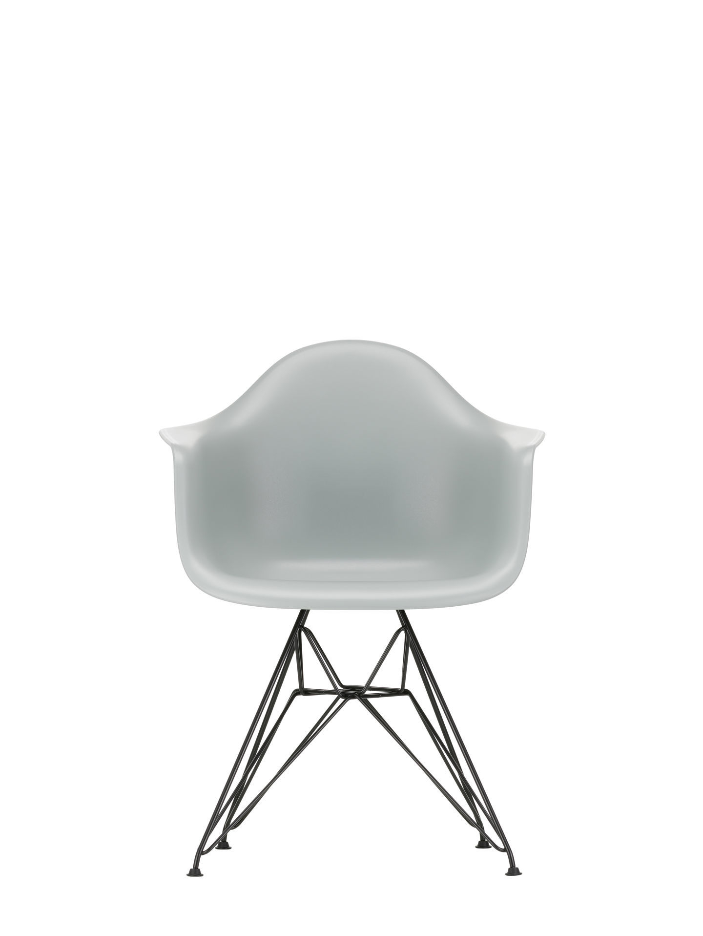 Eames Plastic Arm Chair DAR Stuhl Vitra Schwarz - Granitgrau