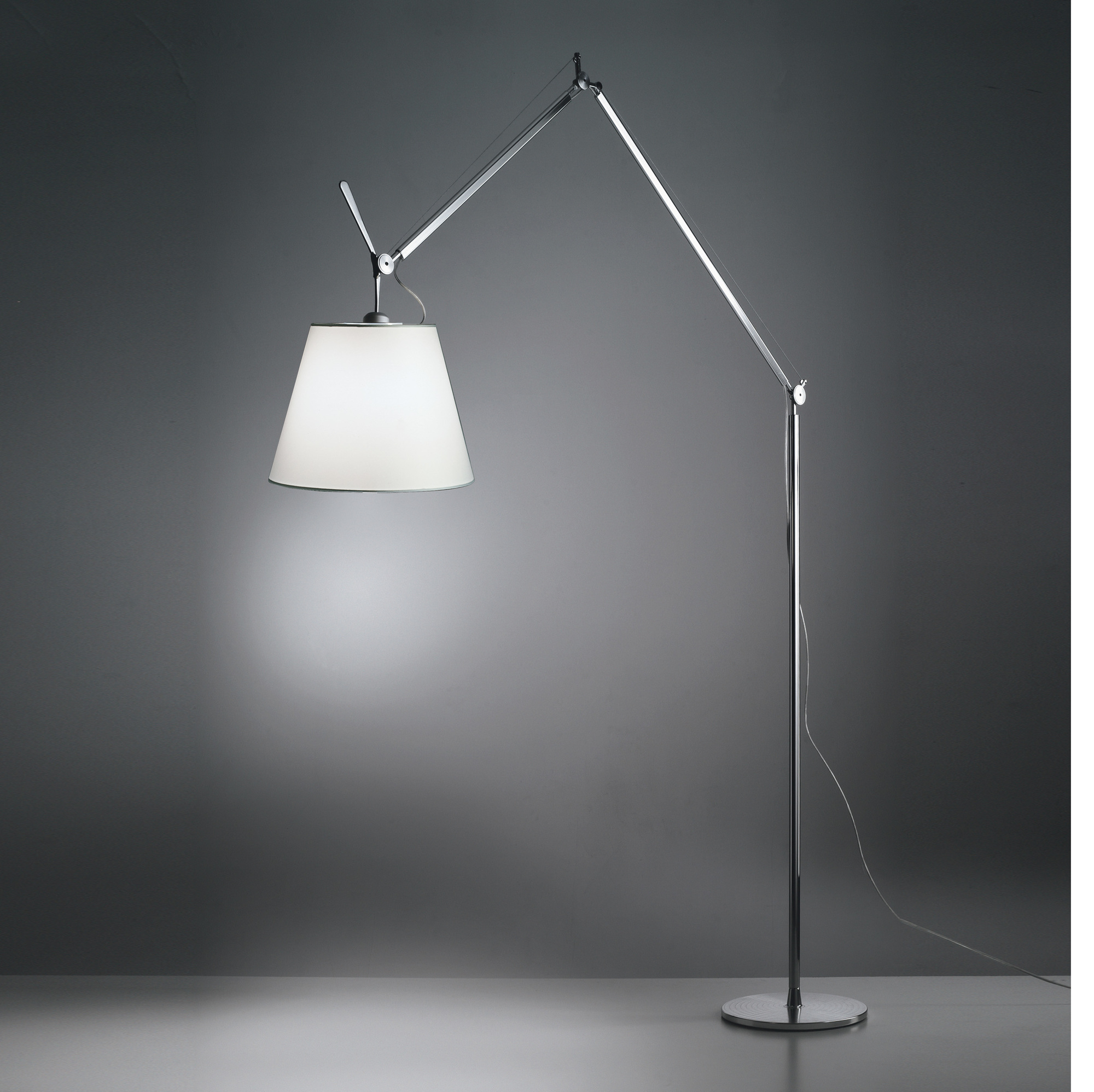 Tolomeo Mega Floor Stehleuchte "Standfuß und Stab" (Teil 2 von 3) -  Aluminium Artemide