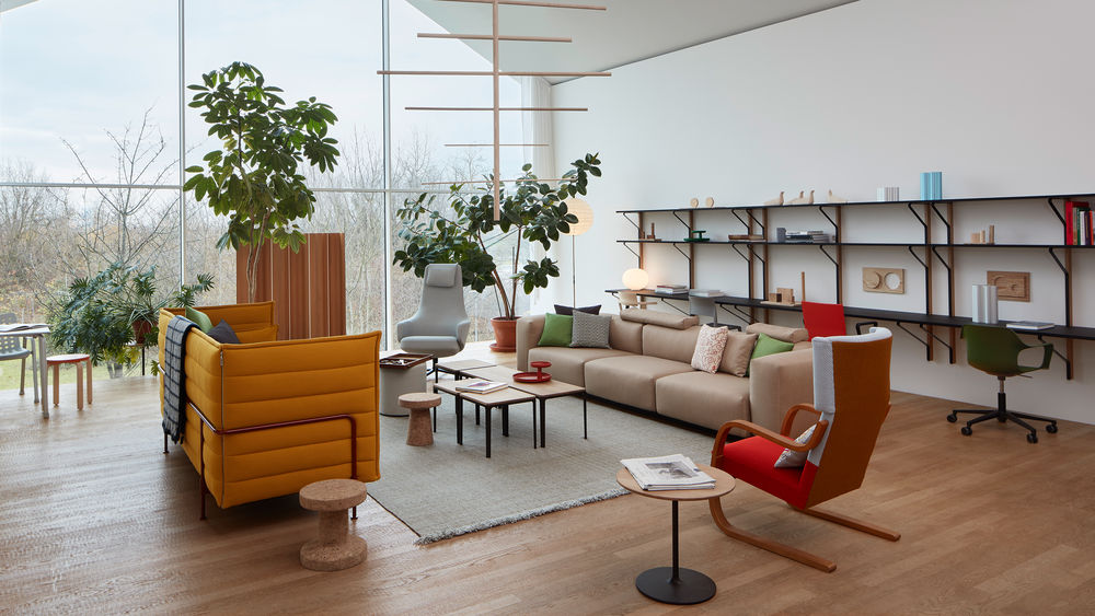 Alcove Drei-Sitzer Sofa Vitra