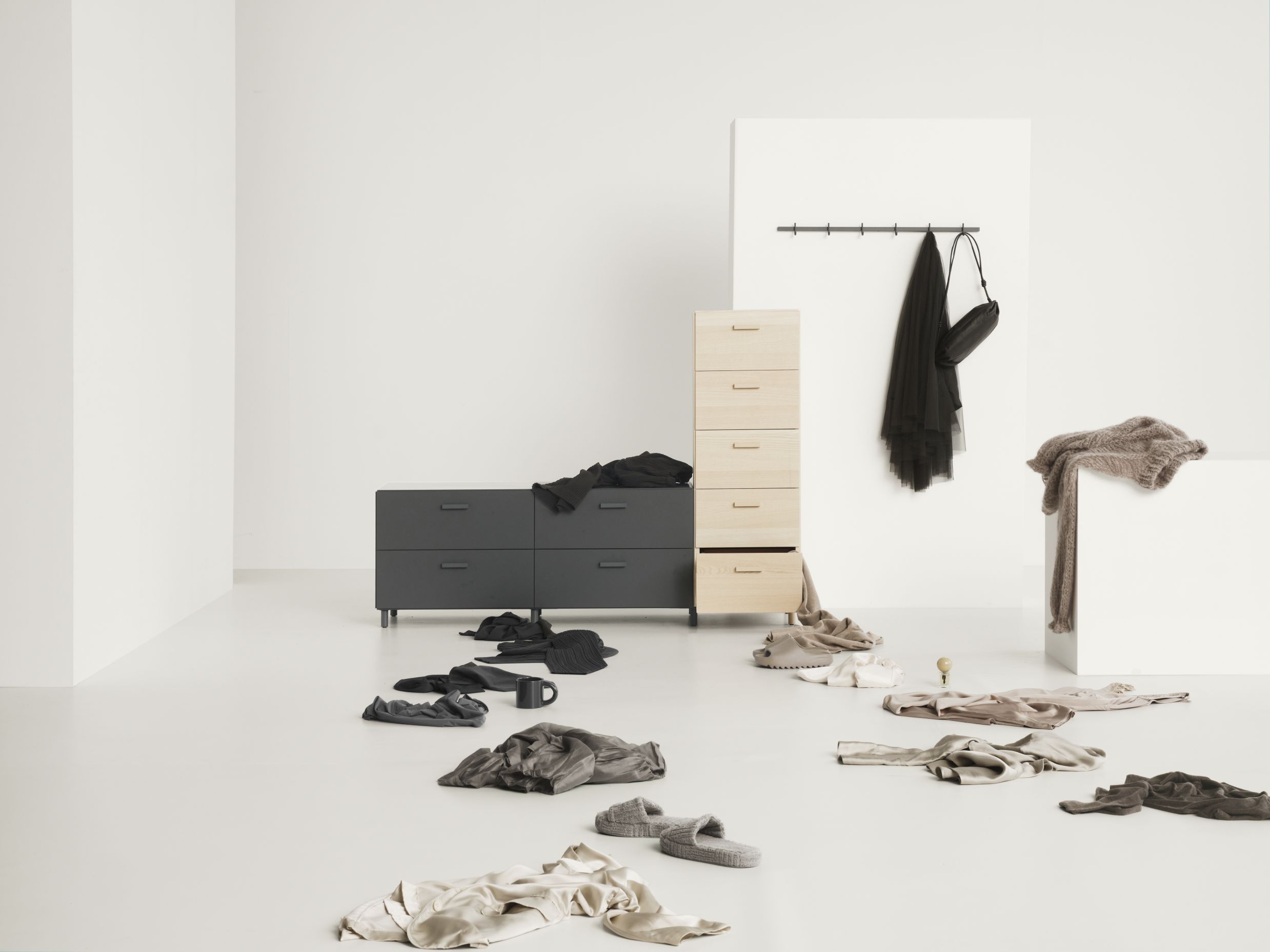 Relief Hakenleiste B82cm weiß String Furniture