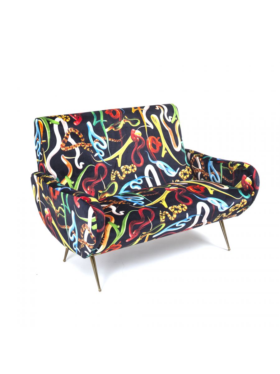 Toiletpaper 2-Sitzer-Sofa Snakes Seletti