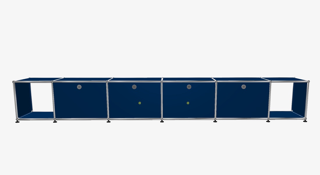 USM Board enzianblau ohne Schlösser Bx270 cm USM Haller EINZELSTÜCK