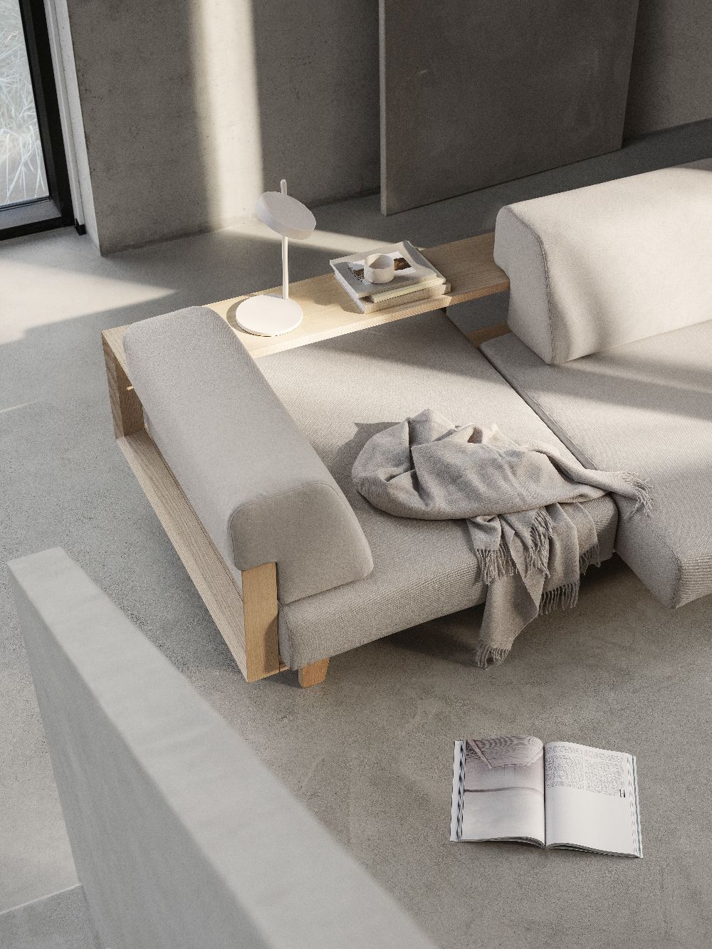 WOOD Sofa / Schlafsofa Softline