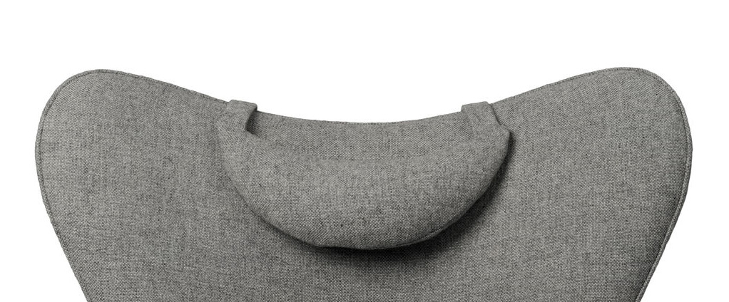 Graues CH78 Nackenkissen für Mama Bear Sessel von Carl Hansen & Søn, Detailansicht.