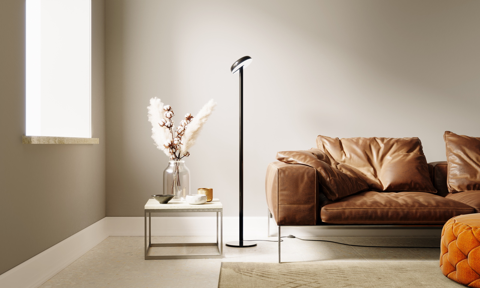 Cabriolette Stehleuchte Schwarz Martinelli Luce