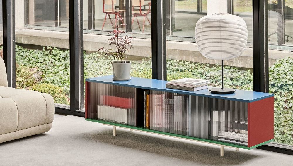 Colour Cabinet L Sideboard Hay Glass Doors Multi Floor