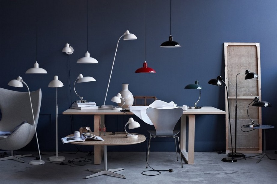 6631 T Luxus Tischleuchte KAISER idell Weiß Fritz Hansen EINZELSTÜCK