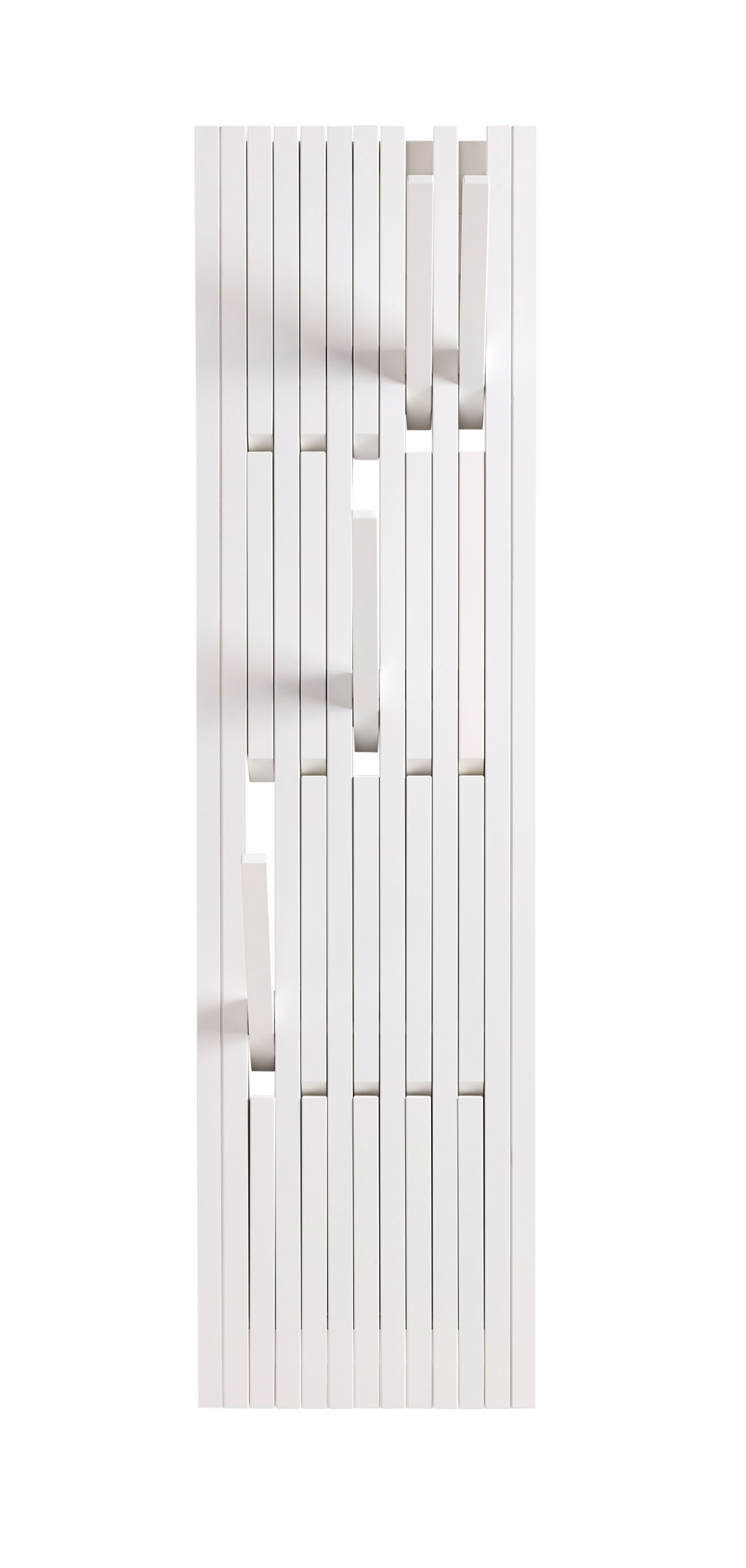 Piano Wandgarderobe klein Buche weiß lackiert PER/USE