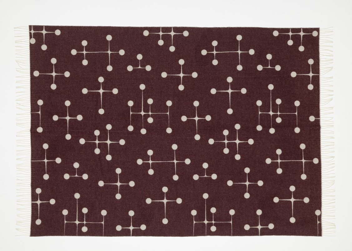 Eames Wool Blanket Bordeaux Wolldecke Vitra LIMITED EDITION 