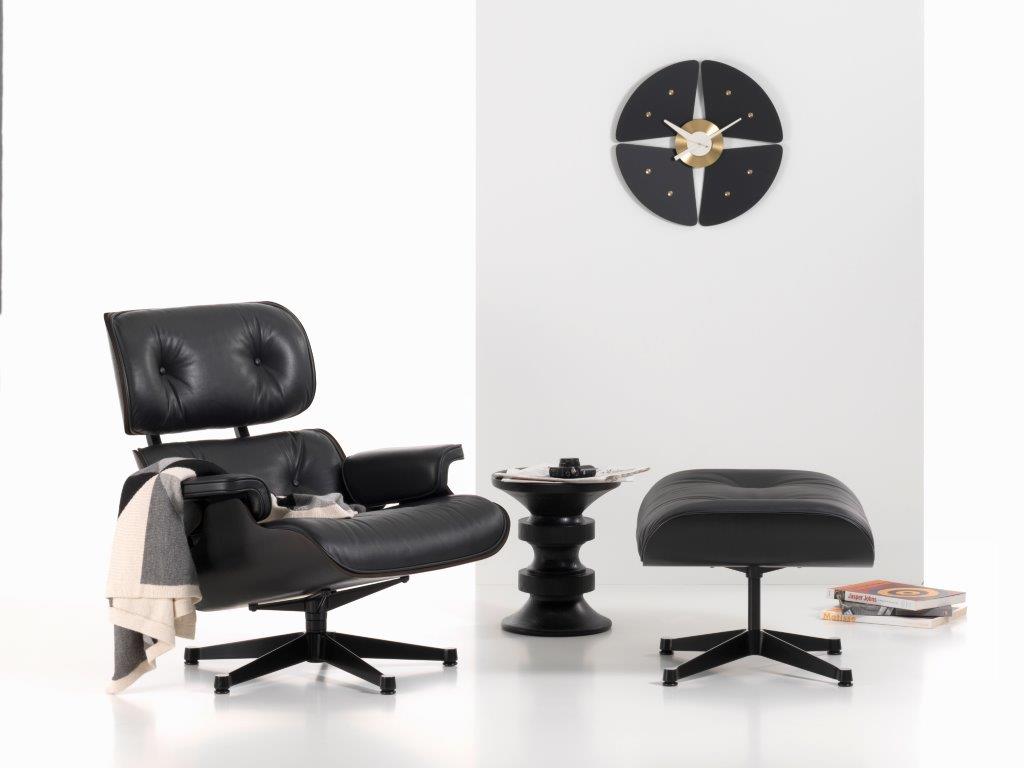 Eames Lounge Chair & Ottoman SCHWARZ Vitra