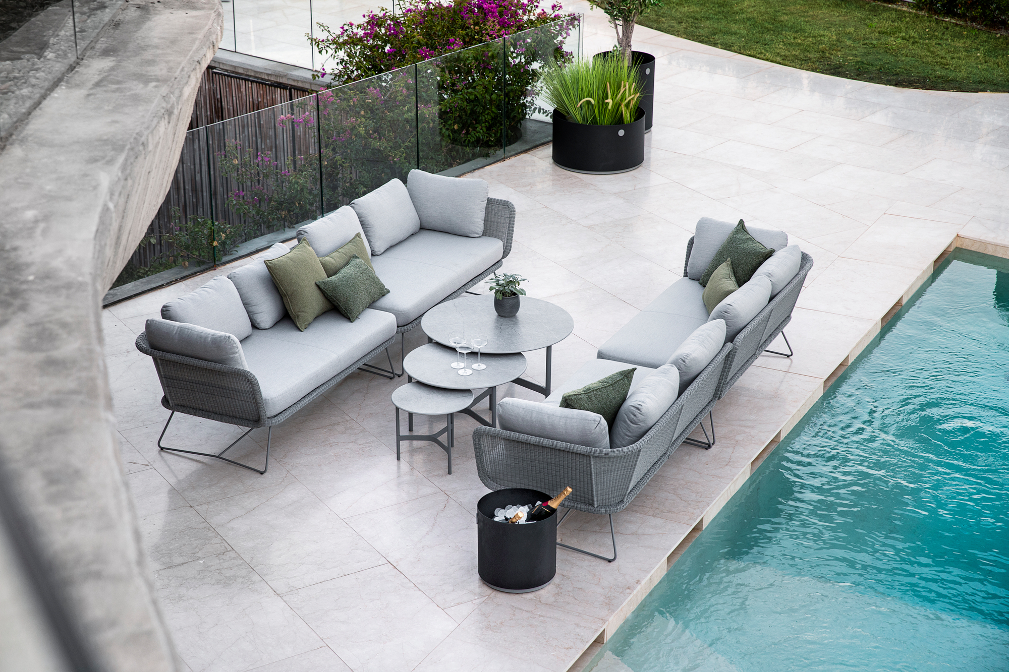 Horizon Outdoor 2-Sitzer Modulsofa Rechts Cane-Line