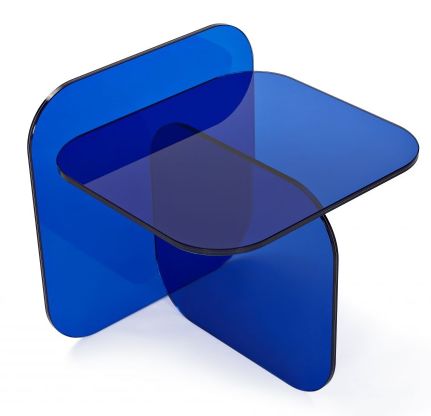 Sol Side Table ClassiCon Kristallglas royalblau