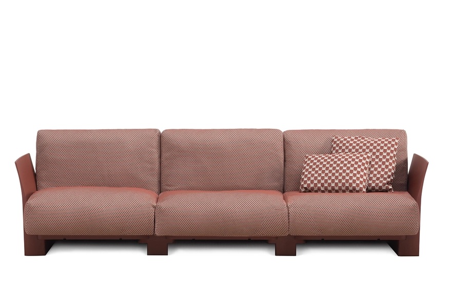 Pop Outdoor Monoblock Sofa 3-Sitzer Kartell