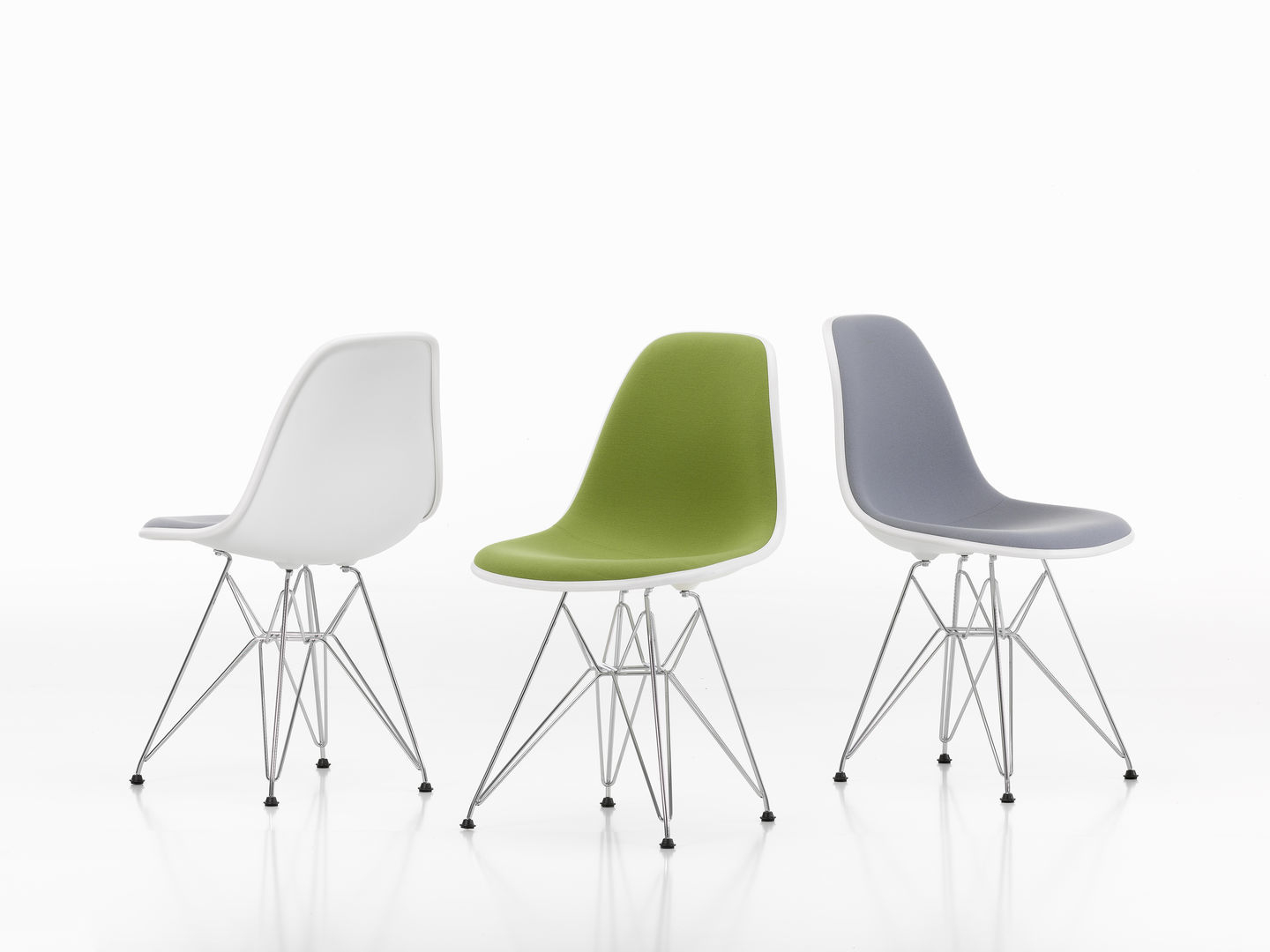 Eames Plastic Side Chair DSR Stuhl Vollgepolstert Vitra