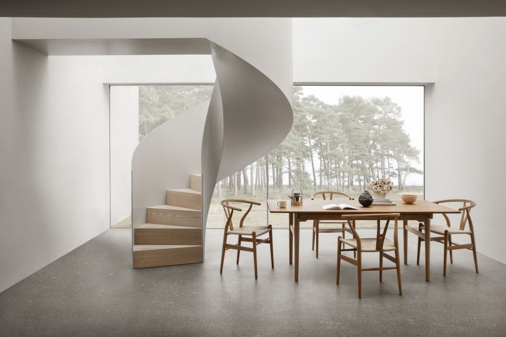 Dining Set 1 CH327 B 190 cm + 4x CH24 Chair Teak Carl Hansen & Søn