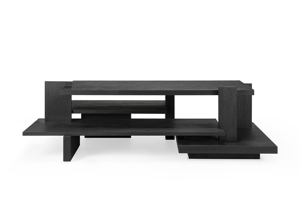 Teak Abstract Coffee table Couchtisch Schwarz Ethnicraft