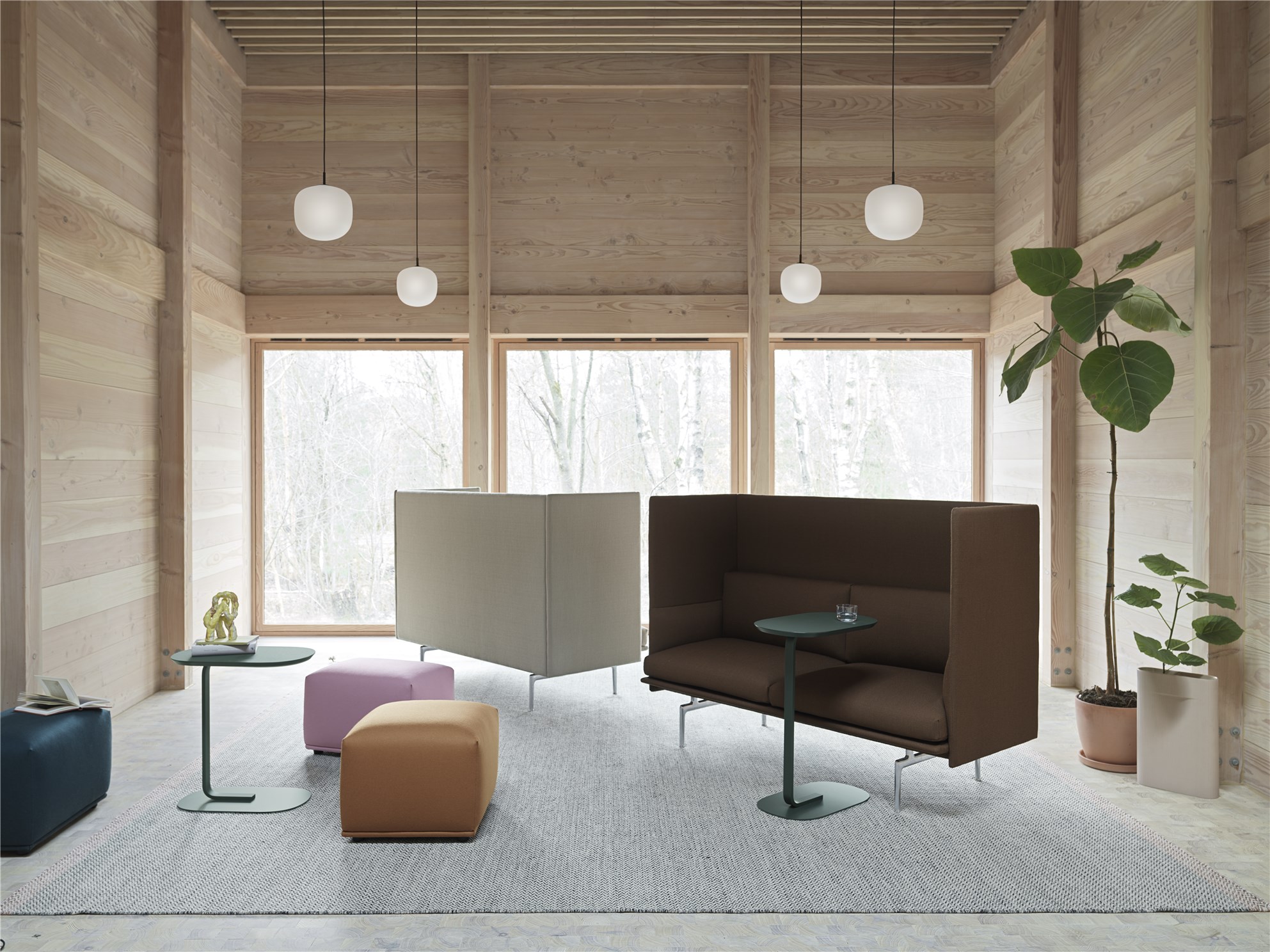 Outline 2-Sitzer Highback Sofa Muuto