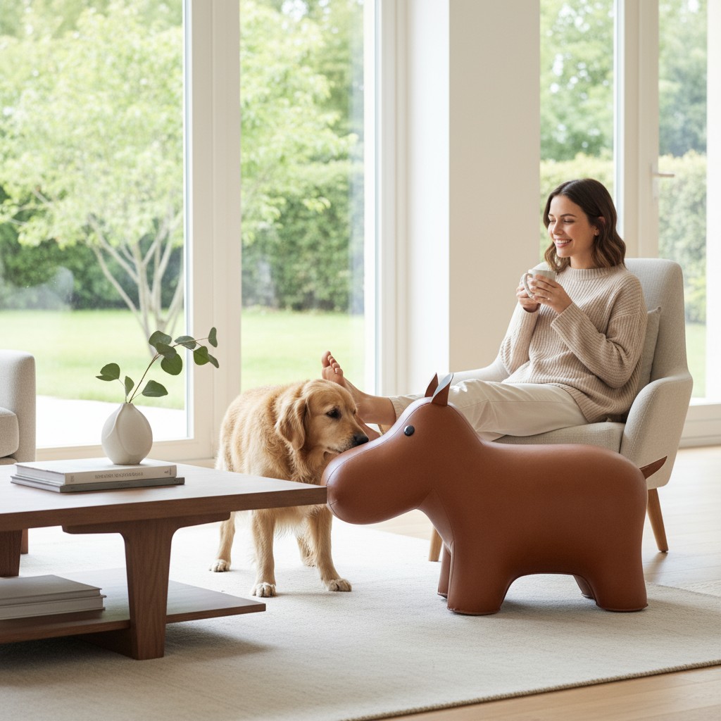 Ledertier XXL Hippo Züny