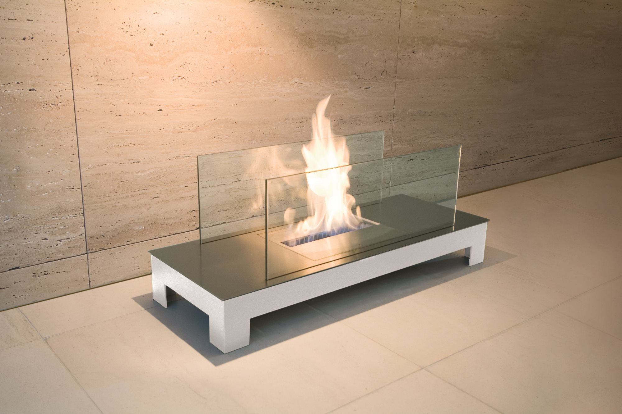 Floor Flame Ethanol Kamin Radius